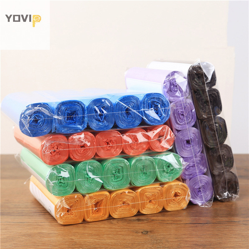 Yovip 5 Cuộn 1 Gói 100 Chiếc Hộ Gia Đình Dùng Một Lần Túi Đựng Rác Nhà Bếp Bảo Quản Túi Rác Vệ Sinh Túi Rác Túi Nhựa VN