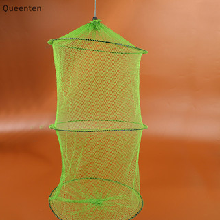 Queenten Đơn Giản Cá Nhỏ Bảo Vệ Vải Nylon 3 Lớp Lưới Nhỏ Túi Vải Có Thể Gập Lại Lưới QT
