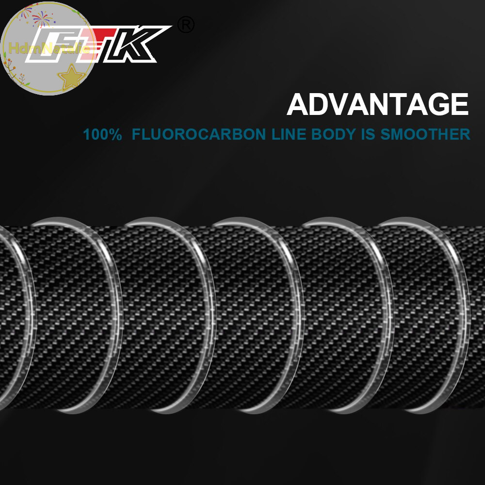 Hdmnatalie 100M Fluorocarbon Coag Dây Câu 4.136LB-34.32LB Sợi Carbon Đơn VN