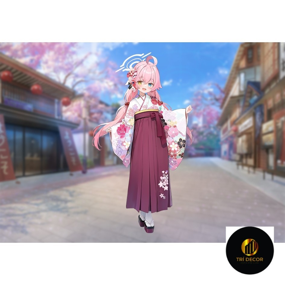 Mô hình Standee Hoshino Lưu Trữ Xanh (Blue Archive) Chủ đề Năm mới