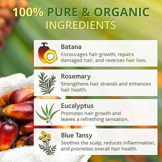 Batana Oil for Hair Growth, Batana Oil Organic Cold Press60ml