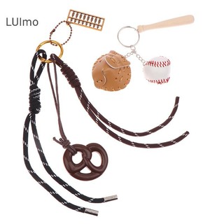 Luimo Ins Dây Bóng Chày Móc Khóa Thể Thao Sáng Tạo Móc Khóa Hợp Thời Trang Túi Dệt Bé Gái Mặt Dây Chuyền Chìa Khóa Phụ Kiện SBS