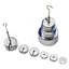 EDB * Trọng lượng có rãnh kim loại Bao gồm 6 trọng lượng Tổng cộng 350g Khối lượng có rãnh có móc treo cho Vật lý phòng thí nghiệm và Giáo dục