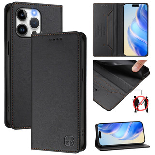 Ốp Lật Da Sang Trọng Cho IPhone 16 15 14 ProMax 13 Mini 12 11 Pro max 13 Pro XR X XS max 7 8 plus se2020 Ví Từ Tính Đựng Thẻ Đứng Vỏ Điện Thoại