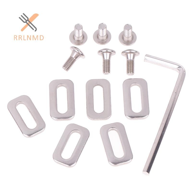 RRLNMD 1 Bộ Bàn Đạp Đường Bộ Cleats Vòng Đệm Cho SPD Cleat Vít Xe Đạp Đĩa Cho Cleat Sửa Chữa M5 Vít Gioăng Xe Đạp Phụ Kiện MỚI