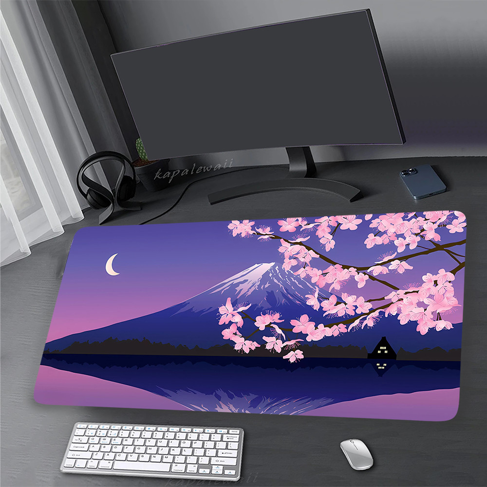 Sakura Lớn Miếng Lót Chuột XXL 90x40cm Tốc Độ Teclado E Chuột Gamer Thảm Bàn Phím Miếng Lót Văn Phòng Tốc Độ Bàn Phụ Kiện Miếng Lót Cao Su
