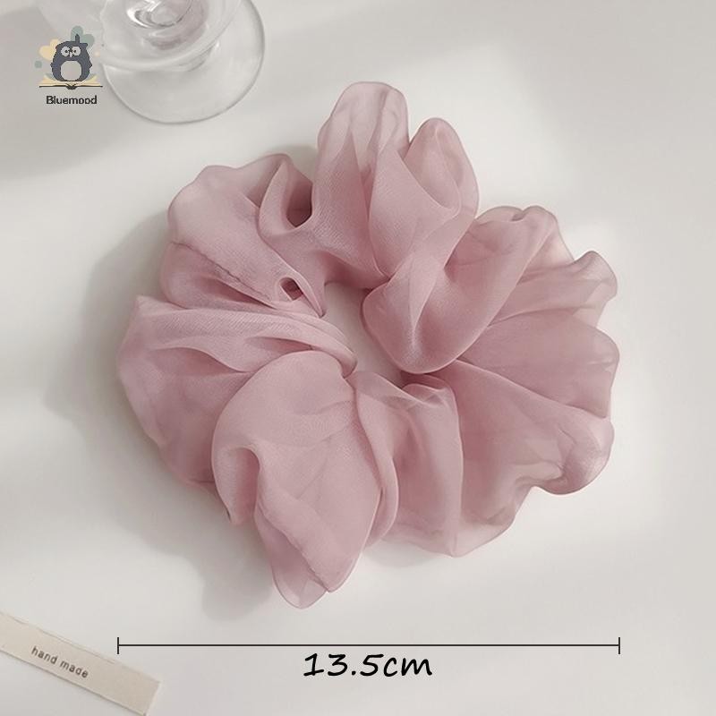 [Bluemood] Dây buộc tóc lãng mạn Scrunchies dành cho nữ Cô gái Dây buộc tóc đàn hồi thanh lịch độc đáo Dây cao su Phụ kiện tóc Giá đỡ đuôi ngựa Mới