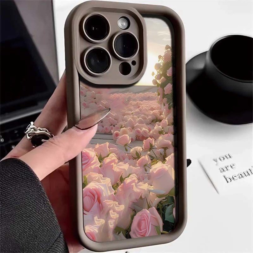Ốp điện thoại hoa cổ điển sang trọng dành cho Realme 12 GT 6 6T Neo 6 SE Q3s Q3t GT Neo2T Q3 Pro Narzo 30 Ốp lưng in mờ ngộ nghĩnh