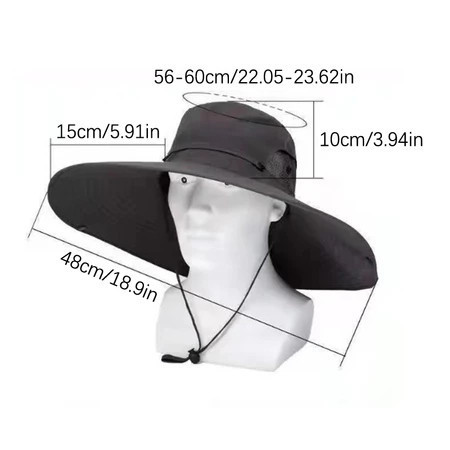 Nón chống nắng nam nữ mũ vành rộng ngăn tia UV chất lượng cao