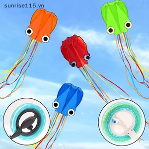 Srvn 1 Bộ 3D Lập Thể Bạch Tuộc Diều Đồ Chơi Bay Cho Trẻ Em Nylon Ripstop Cá Diều Koi Bơm Hơi Trò Chơi Ngoài Trời Diều Mềm.