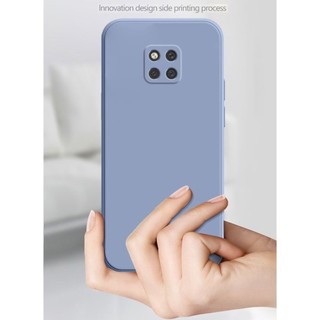 Thời Trang Mới Huawei Mate 20 Pro 30 40 Vuông Cản Khung Mỏng Mềm TPU Silicon Có Dây Đeo Tay Dây Đeo Cổ Tay