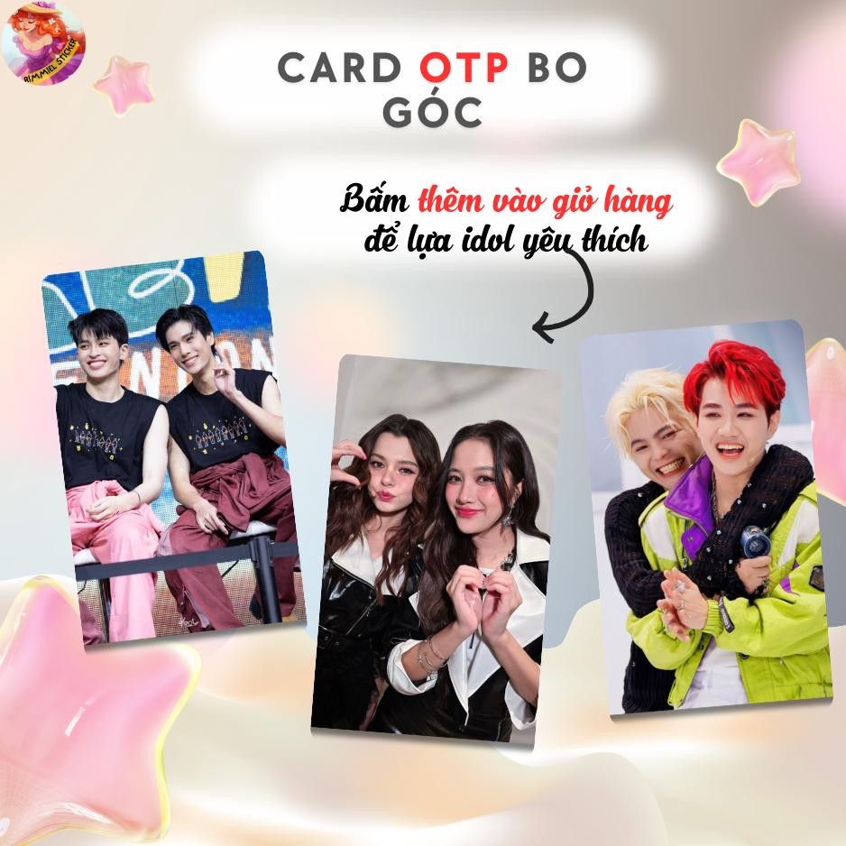 Set 20 card OTP anh trai say hi dương hùng rhycap bo góc bấm thêm giỏ ...
