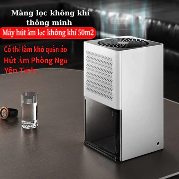 Máy hút ẩm lọc không khí 50m2 , Máy hút ẩm tủ quần áo, phòng ngủ cao cấp công suất lớn