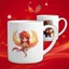 Combo Ly Uống Nước In Hình CHIBI RỒNG LỬA VÀ PHƯỢNG HOÀNG LỬA - Ly In Hình Cao Cấp