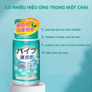 Dung dịch khử mùi cống khử mùi nhà vệ sinh nhà tắm công nghệ phân giải lên men 500ml NGÓI HOME - KMC01