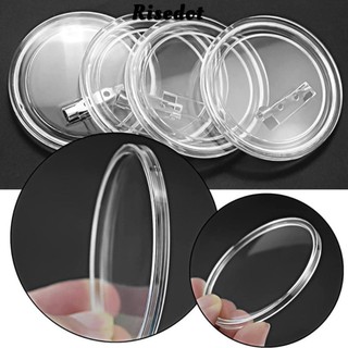 Risedot 20 Chiếc Huy Hiệu Nút DIY, Huy Hiệu Acrylic Trang Sức Nghệ Thuật Trong Suốt Cao Cấp, Tranh DIY Handmade Acrylic Nút Pin