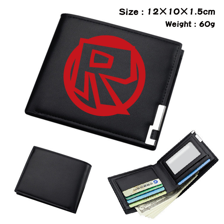 2025 ROBLOX Virtual World PU Bifold Ví dành cho trẻ em Biểu tượng trò chơi 3D đầy màu sắc và Hộp đựng thẻ