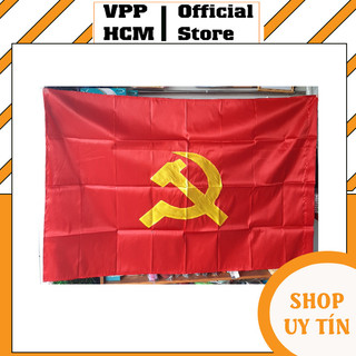 1 Cái Lá Cờ Đảng, Cờ búa liềm, Vải Phi Bóng Đẹp Xịn, Chắc Chắn