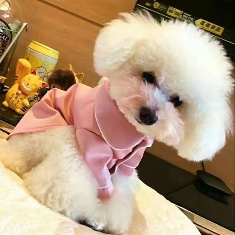 Mùa hè mát mẻ cho chó mèo Quần áo thoáng khí Bộ đồ ngủ Bichon Poodle mỏng thoáng khí