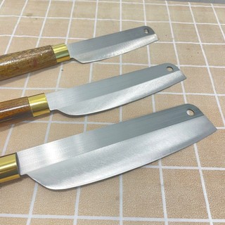 [Bộ 3 Dao Thép Trắng Nhật] Sắc Bén – Không Gỉ – Tay Cầm Vân Gỗ Sang Trọng – Đa Sỹ | Trường An VN