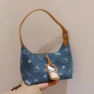 Túi xách Denim in hình mèo con giá trị cao phong cách mới