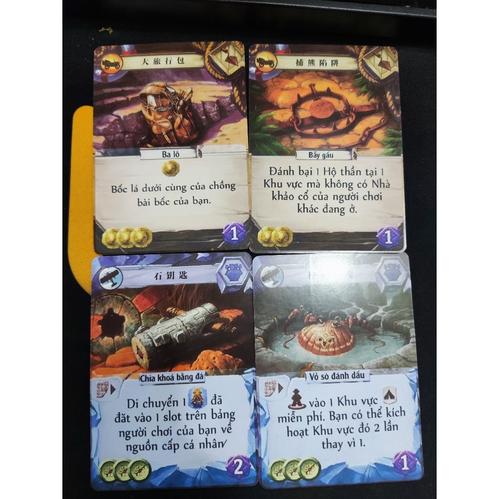 Boardgame Lost Ruin of Arnak bản TQ có sub Anh/Việt Tigarboardgame