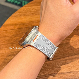 Dây đeo thể thao silicon sửa đổi kim loại cho Apple Watch Ultra 46 / 44 / 40 / 49 / 45 / 41 / 42 / 38 / 45mm i-watch Series Ultra / 11 / 10 / 9 / 8 / 7 / 6 / 5 / 4 / 3 / 2 / 1