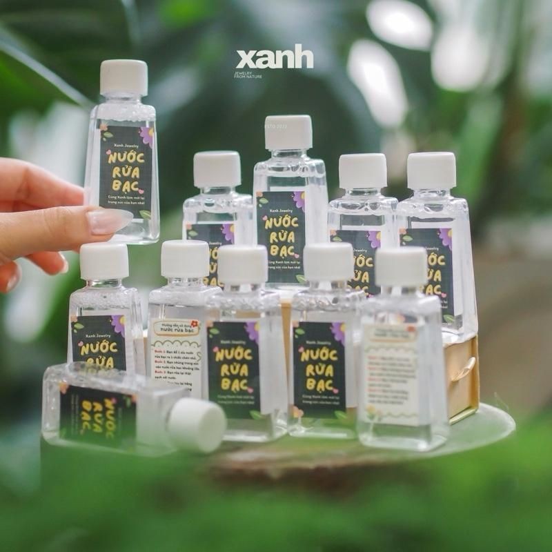 Nước rửa bạc khăn lau bạc Xanh Jewelry làm sạch trang sức bạc