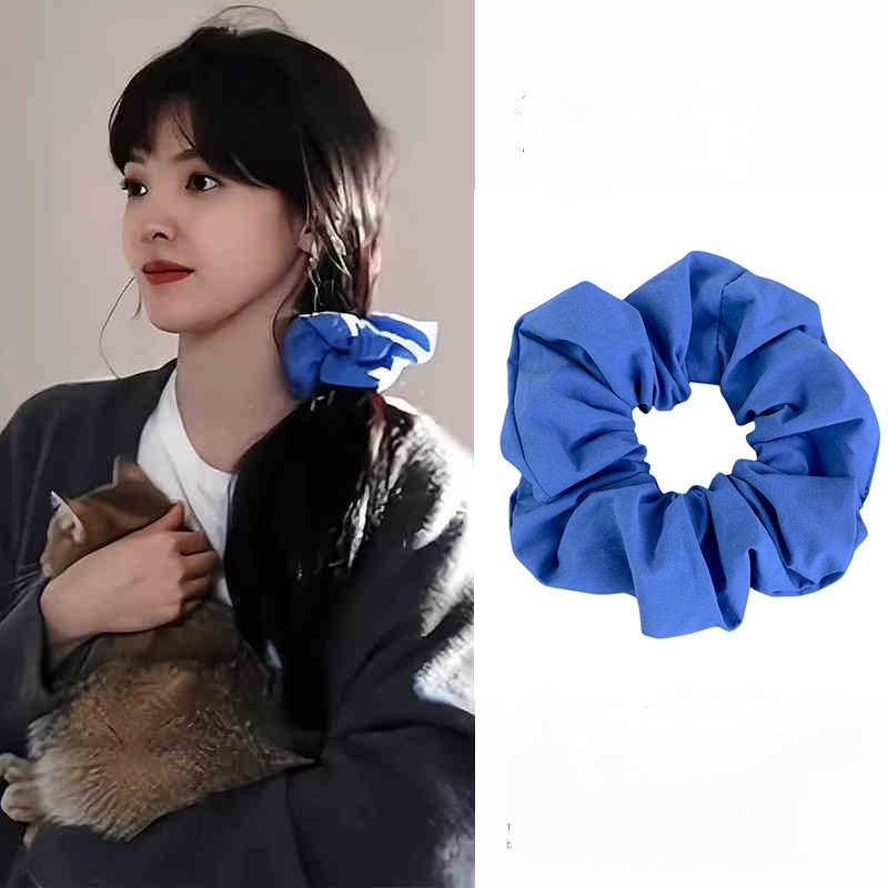 Băng đô băng đô bằng vải màu xanh thanh lịch-Phụ kiện tóc thời trang