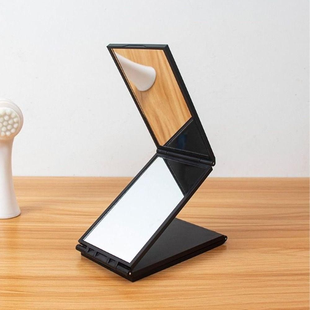 Gương gấp nhiều góc ORDOBOX, Gương gấp ba có thể gập lại cầm tay, Góc nhìn 360 độ chất lượng cao Gương trang điểm gấp 4 mặt di động để cắt tóc tự làm