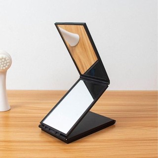 [Hàng về] Gương gấp nhiều góc HABITATCO, Gương gấp ba di động cầm tay, Góc nhìn 360 độ có thể gập lại Gương trang điểm gấp 4 mặt để cắt tóc