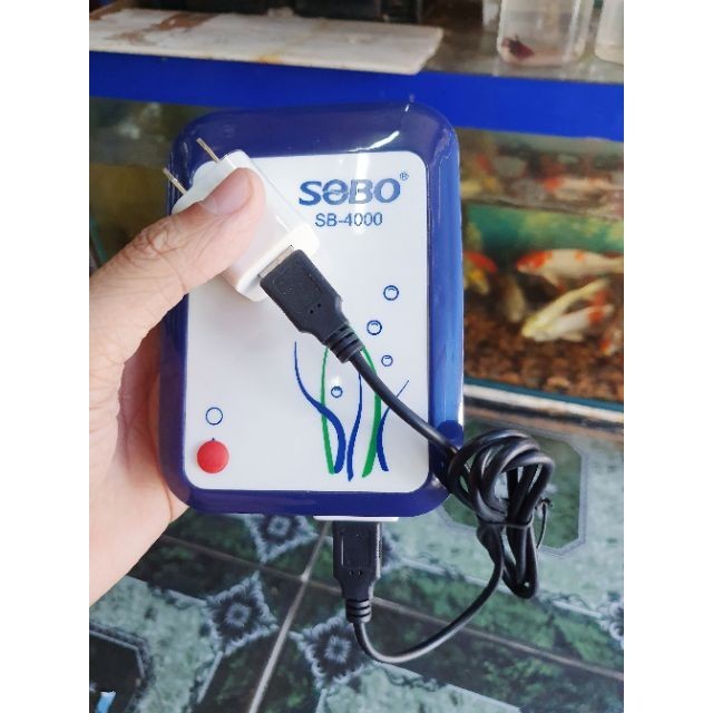 MÁY SỦI OXY TÍCH NĂNG LƯỢNG MẤT ĐIỆN TỰ CHUYỆN CHẾ ĐỘ PIN DỰ TRỮ SOBO SB 4000 TẶNG KÈM DÂY VÀ SỦI OXY