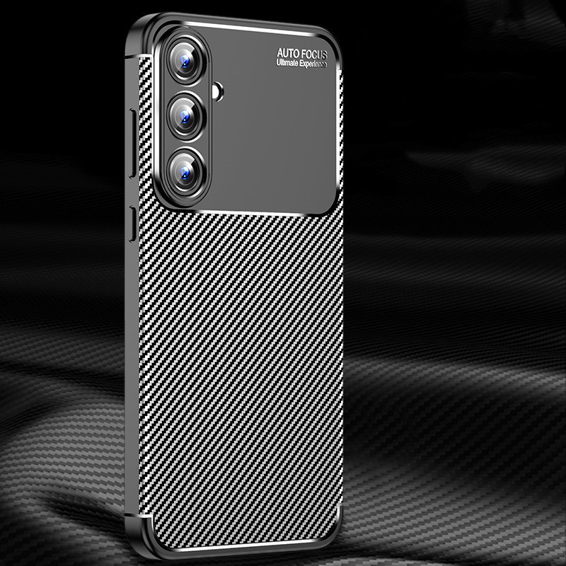 Dành Cho Samsung Galaxy A55 A35 A25 A15 A05 A05s 5G Slim Chống Sốc Sang Trọng Kinh Doanh Sợi Carbon