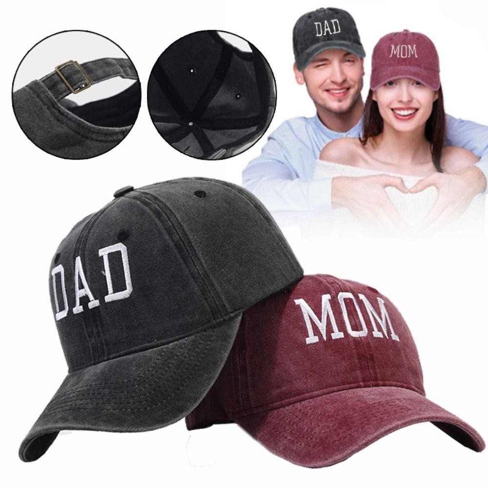 Mũ bóng chày thêu SUNKISSD, Tấm che có thể điều chỉnh DAD MOM Mũ bóng chày thêu, Mũ bóng chày Hiphop cổ điển