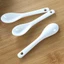 Thìa Khuấy GOJO, Thìa Tay Cầm Dài Mini Màu Trắng, Flatware Sáng Tạo Gốm Gia Vị Thìa Trà Cà Phê