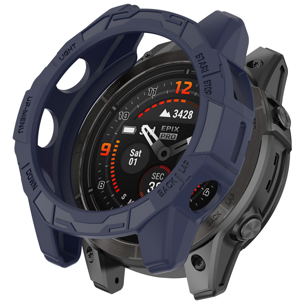 Garmin EpixPro Silicone Mềm TPU Rỗng Ra Đồng Hồ Dành Cho Garmin Epix Pro Gen 2 42mm 47mm 51mm Chống Sốc Chống Trầy Xước Vỏ Đồng Hồ Khung Ốp Lưng Bảo Vệ Màn Hình