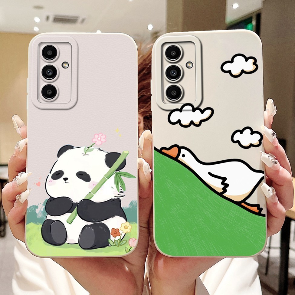 Dành Cho Samsung Galaxy M23 M236B Ốp Lưng F23 E236B Họa Tiết Thời Trang Sang Trọng Mờ Vỏ Bảo Vệ Chống Sốc