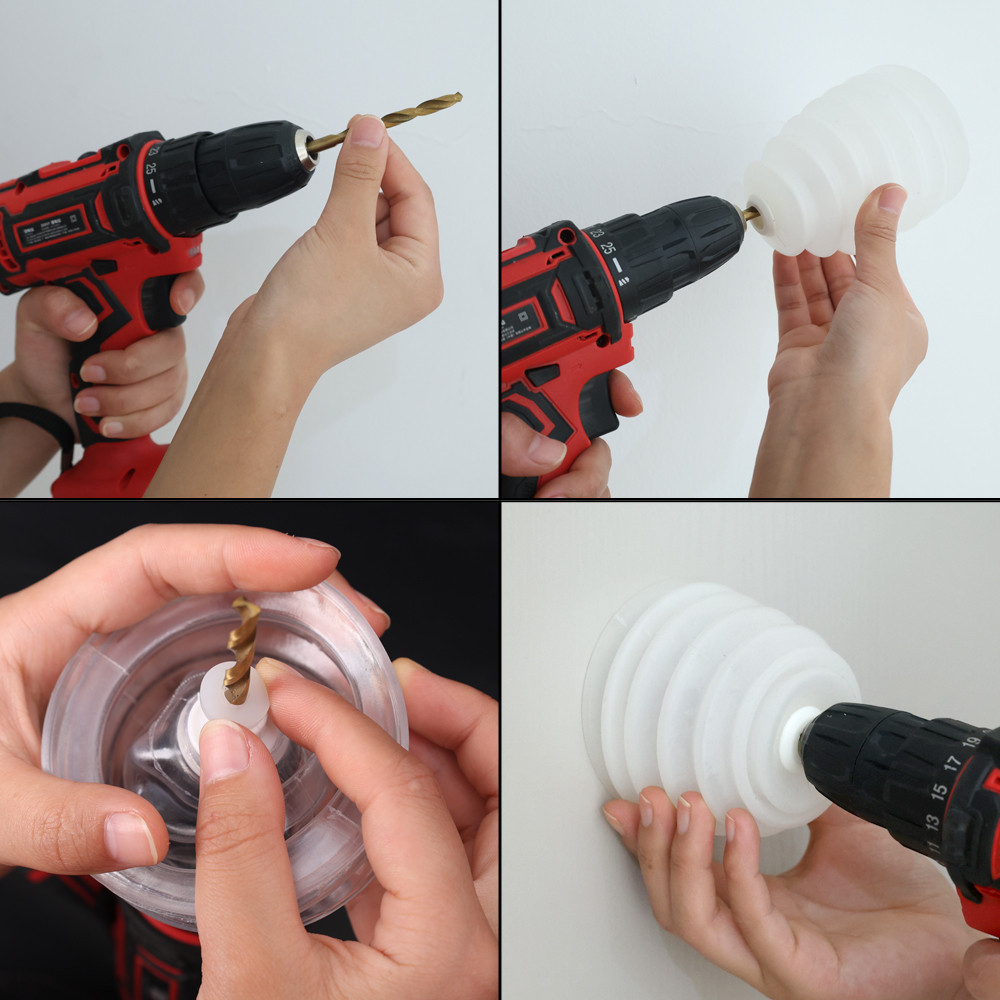 [Nổi bật] Vỏ chống bụi máy khoan điện - Kết nối máy khoan tác động - Chống bụi, Ngăn ngừa mảnh vụn - Bắt bát tro - Dụng cụ thu bụi búa - Phụ kiện gia đình