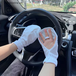 Thi Mùa Hè Găng Tay Chống Tia UV Thoáng Khí Mỏng Nữ Găng Tay Nam Thể Thao Ngoài Trời Găng Tay Đi Xe Đạp Găng Tay Tay VN