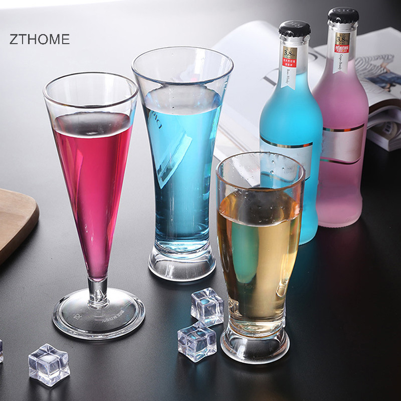 Zthome Acrylic Cocktail Cup Nhà Tiệc Cưới Thanh Cốc Nước Uống Rượu Kính HOT