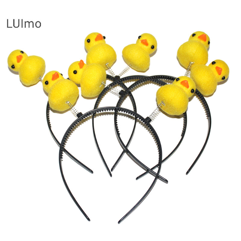 Luimo Hoạt Hình Dễ Thương Nhỏ Vịt Vàng Mũ Trang Điểm Tóc Mỏng Vòng Rửa Mặt Băng Đô Quấn Tóc Cho Nữ Cô Gái Phụ Kiện Tóc SBS