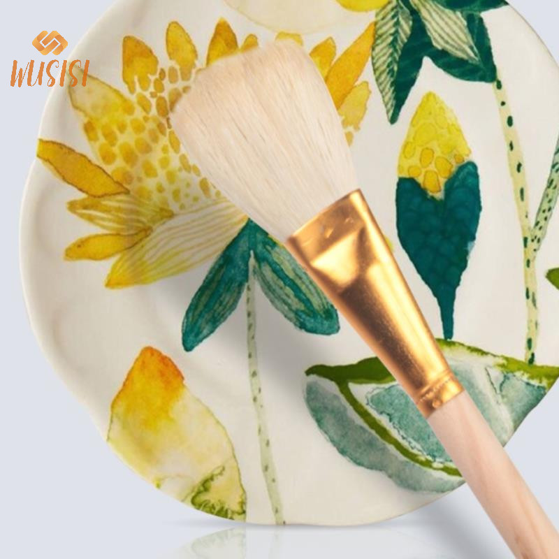 [Wusisi] 12 Bộ cọ len nghệ thuật gốm sứ dành cho men gốm / paing Màu nước MỚI