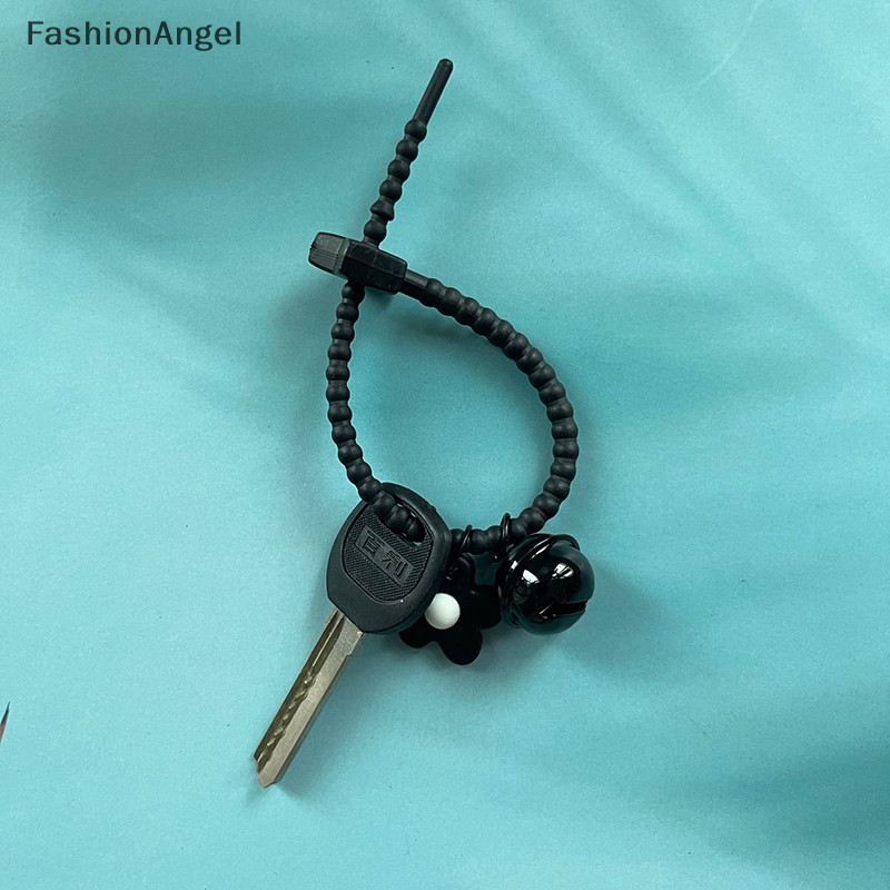 FashionAngel Kẹo Ngọt Màu Hoa Móc Khóa Silica Gel Hoa Móc Khóa Cho Bé Gái Túi Mặt Dây Chuyền Ba Lô Trang Trí TH