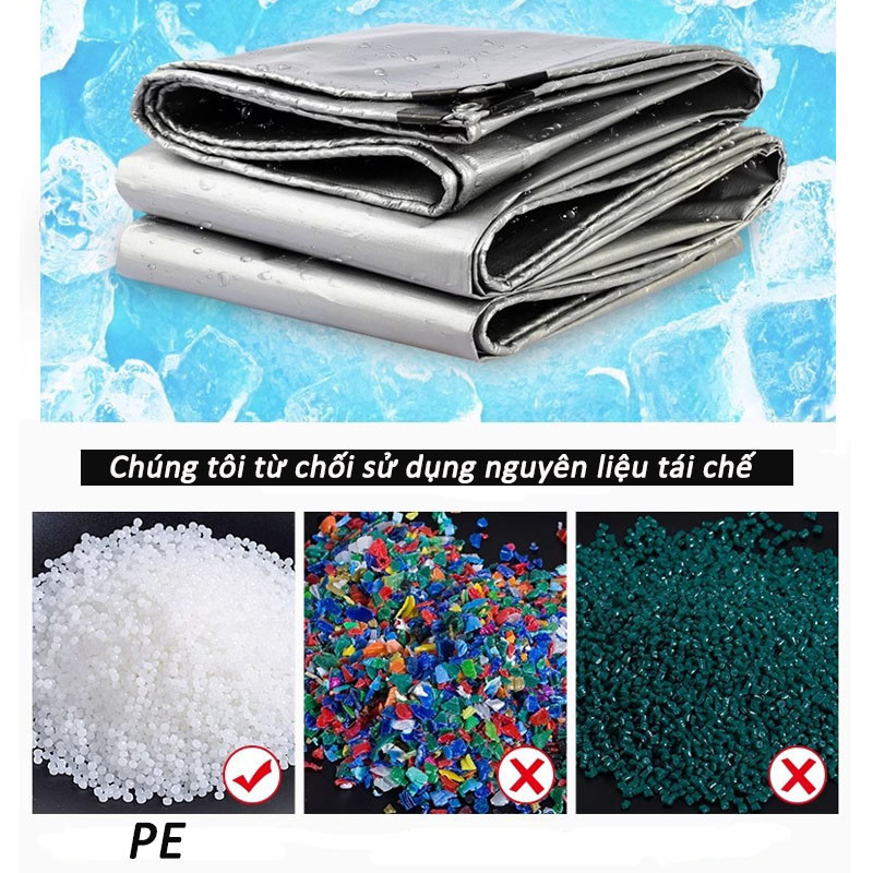 Bạt Che Nắng Mưa ，Bạt Nhựa Trong SuốtDày và chống mài mòn, kích thước đầy đủ