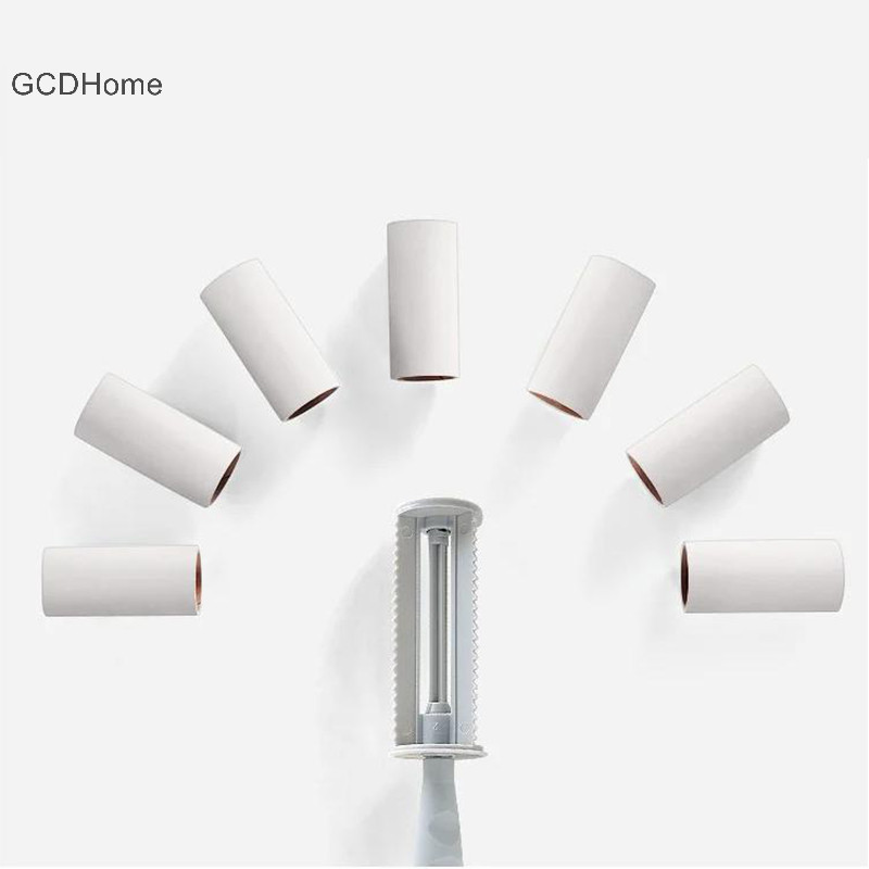 Gcdhome Keo Tóc Loại Xé Con Lăn Bụi Giấy Di Động Vải Dính Con Lăn Bàn Chải Quần Áo Loại Bỏ Lint Con Lăn Bàn Chải HOT