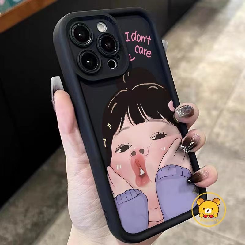 Ốp Điện Thoại Vivo Y28 Y17S Y28 Y36i Y27S Y50 Y30 Y27 Y35 Y16 Y36 4G Y55 Y75 Y30 T1 Y56 Y76 Y76S Y74S Y77 Y77E Y78 Y78 + Vỏ Bảo Vệ Cô Gái Dễ Thương