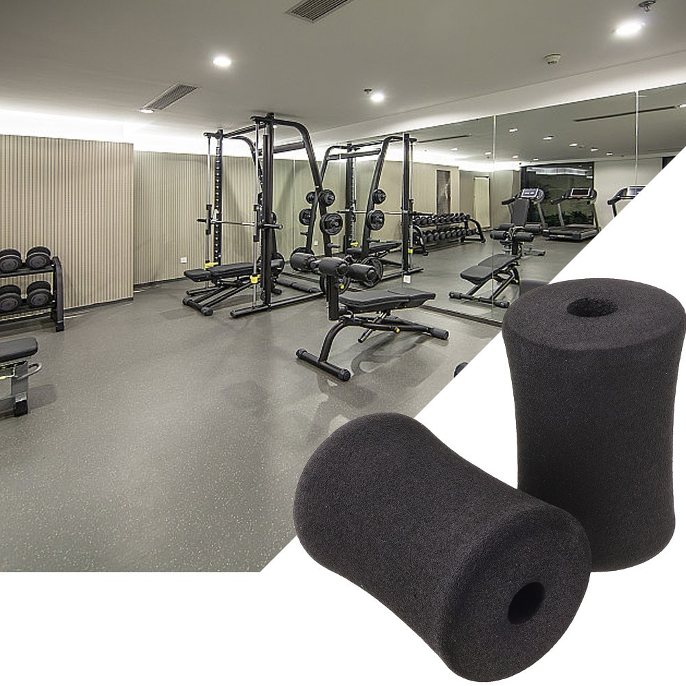 1 Cặp Đệm Chân Bằng Xốp Màu Đen Để Nâng Tạ