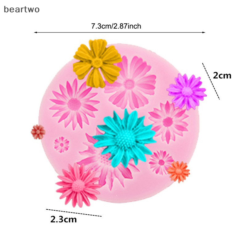 < Beartwo > Khuôn Làm Bánh Silicon 3D Kẹo Chocolate DIY Bánh Cookie Cupcake Xà Phòng Khuôn Đẹp