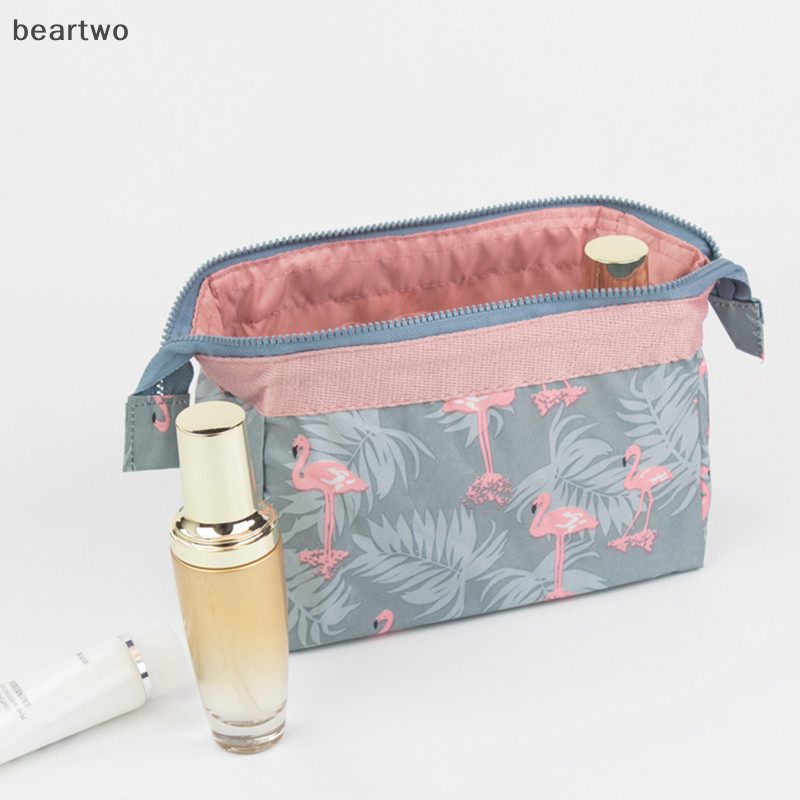 < Beartwo > Túi trang điểm du lịch nữ Flamingo Túi đựng mỹ phẩm trang điểm Beauty Wash Organizer Đẹp