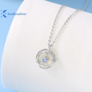 Kudosation Hoa Tinh Tế Trái Tim Mặt Dây Chuyền Vòng Cổ Cho Nữ Pha Lê Zircon Xương Đòn Dây Chuyền Tiệc Cưới Trang Sức